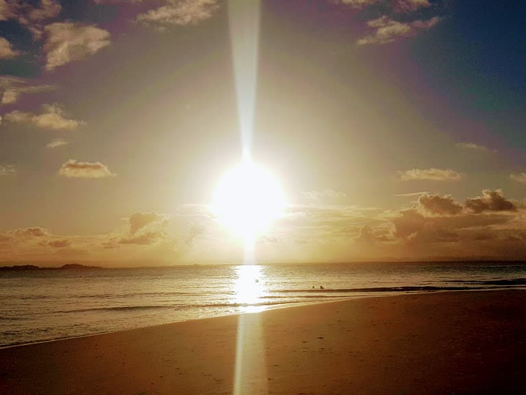 Pôr do sol na Península de Maraú